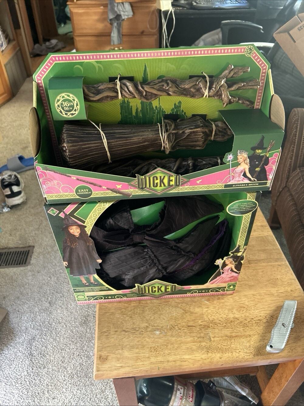 Wicked Elephant Dress Robe And Wicked Elphabas Broom Combo Deal